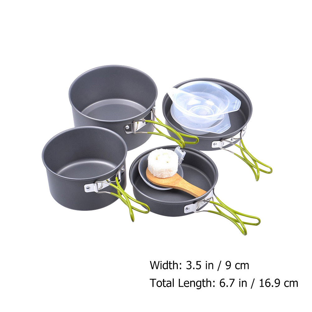 1Set Portable Camping Cookware - Camping Cooking Kitchen ulasan dan harga