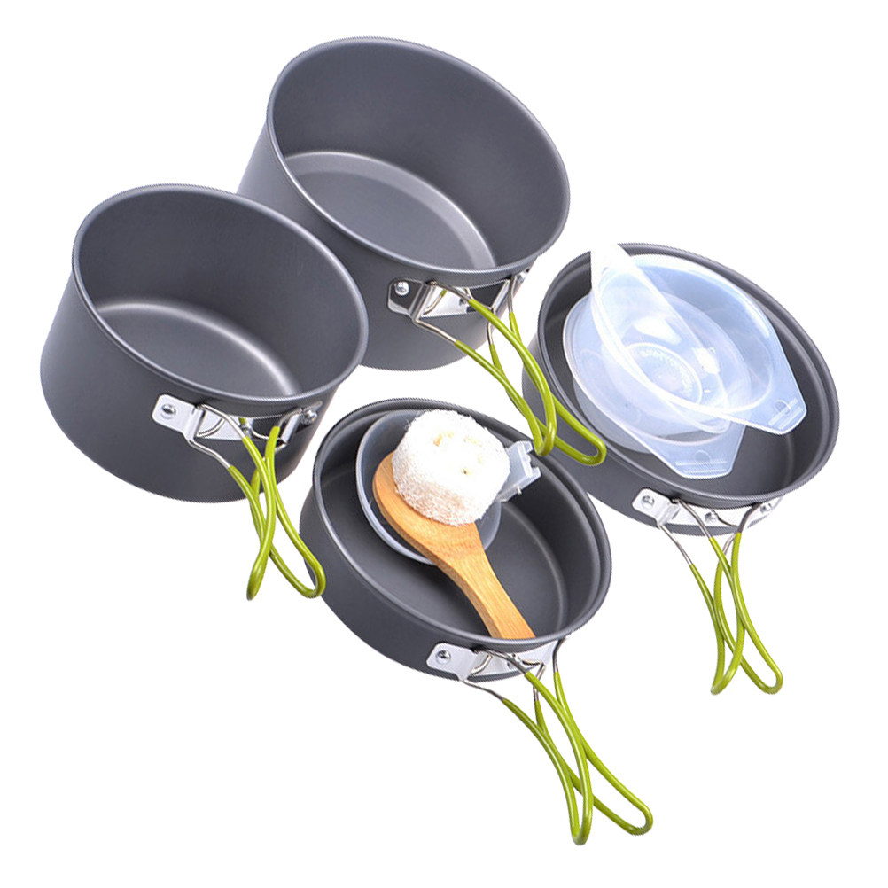 1Set Portable Camping Cookware - Camping Cooking Kitchen ulasan dan harga