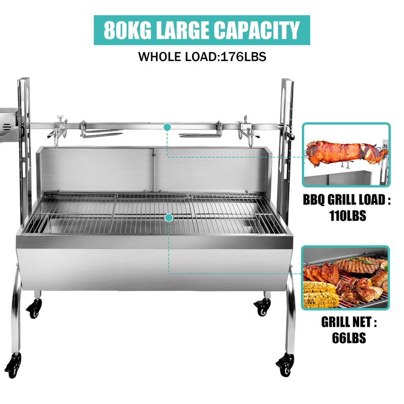 2-in-1 Barbecue Grill Roaster  - Camping Cooking Equipment Electric ulasan dan harga