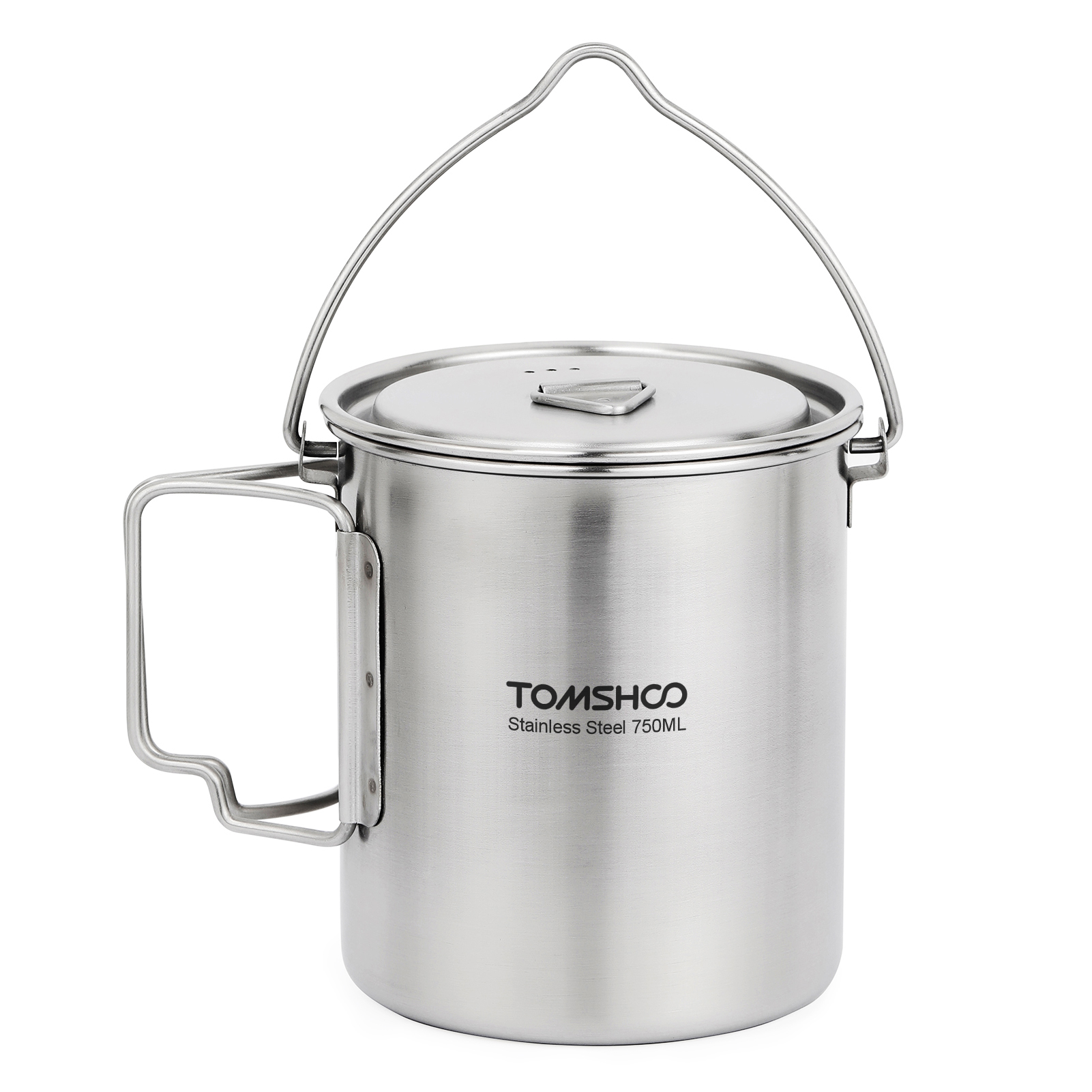 TOMSHOO 750ml Stainless Steel  - Camping Cooking Handle ulasan dan harga