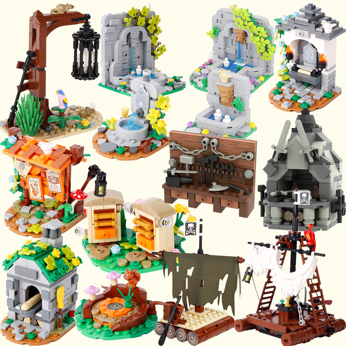 MOC Medieval City Building Blo - Camping Cooking Box ulasan dan harga