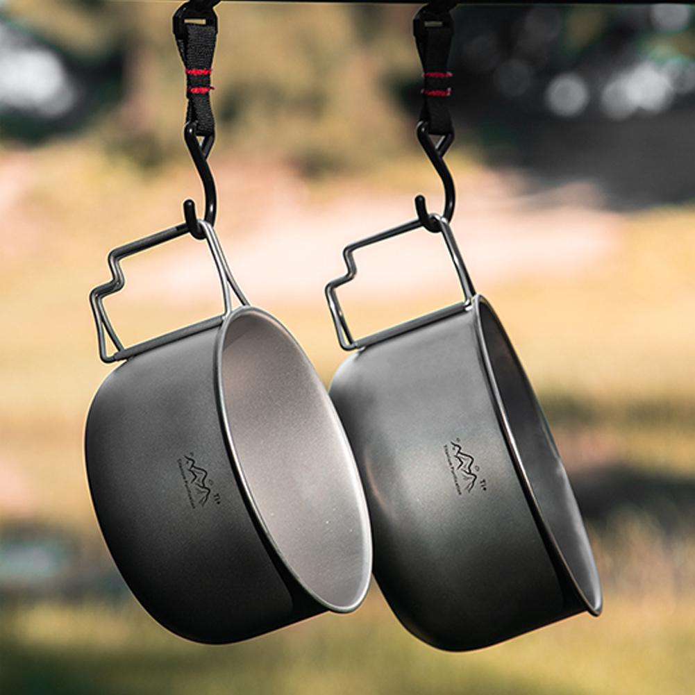 Titanium Hanging Pot Lightweig - Camping Cooking Handle ulasan dan harga
