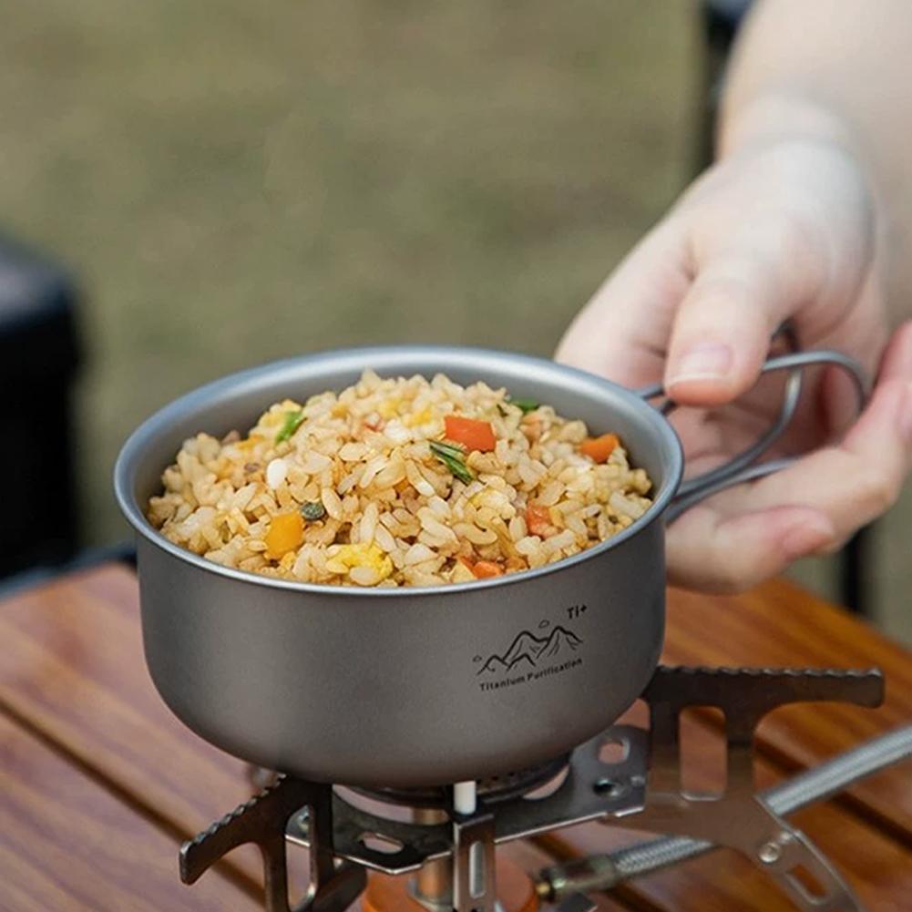 Titanium Hanging Pot Lightweig - Camping Cooking Handle ulasan dan harga