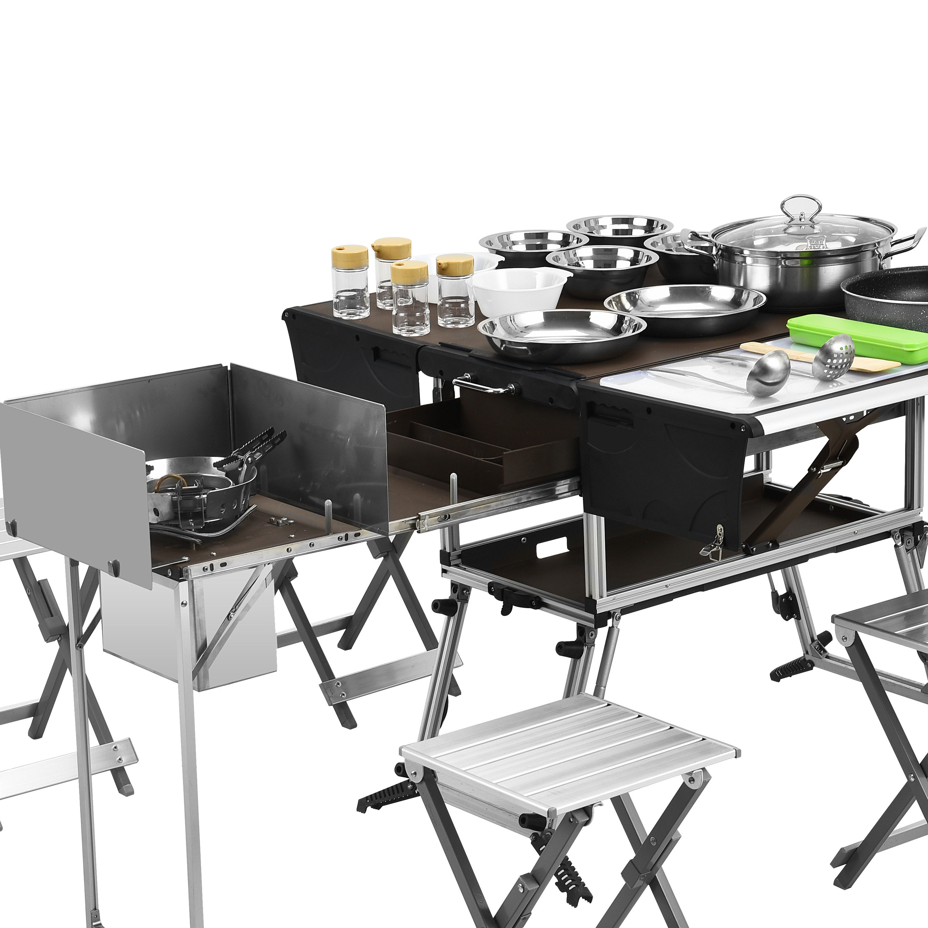 Portable outdoor kitchen cooke - Camping Cooking Equipment Electric ulasan dan harga