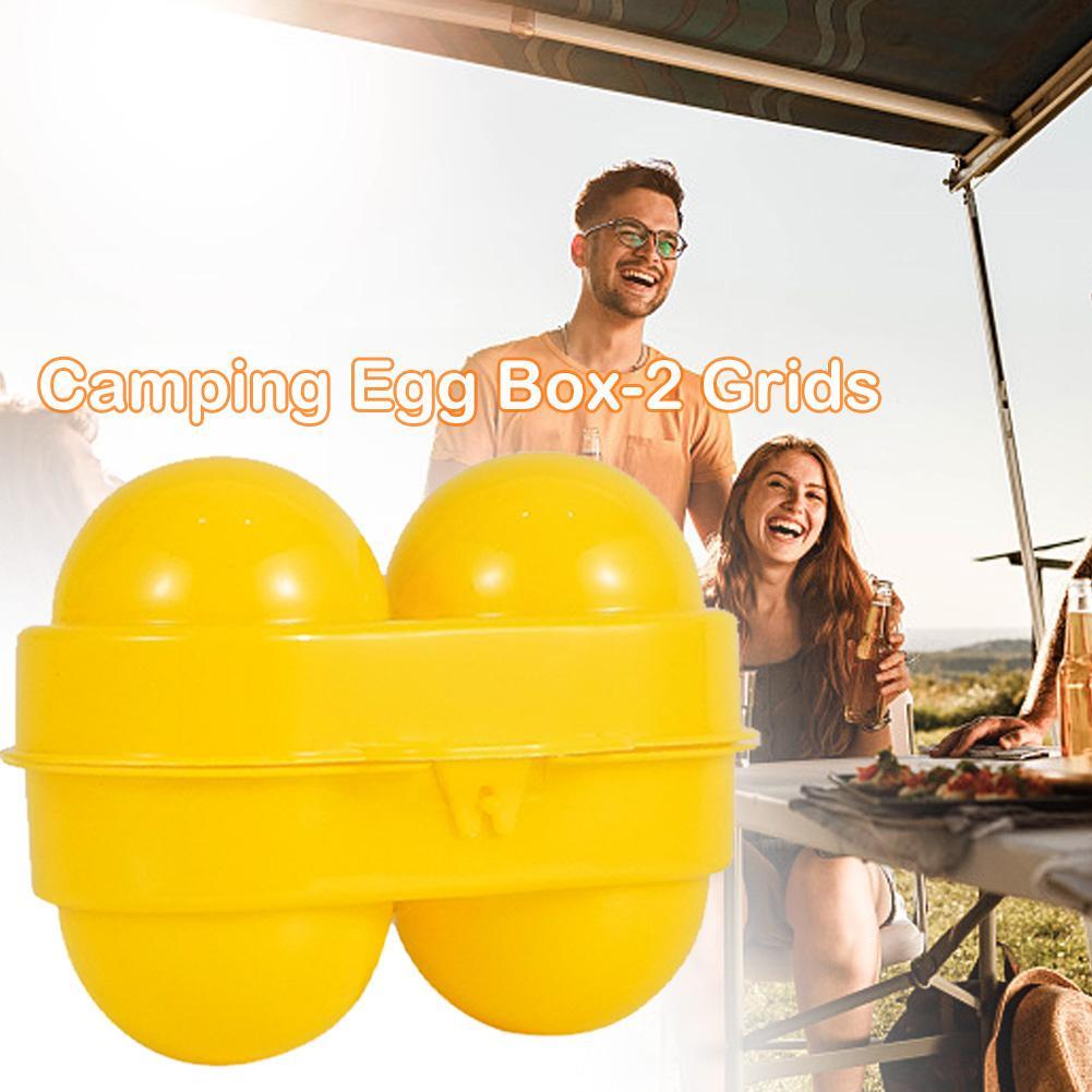 2 Grid Egg Storage Box Contain - Camping Cooking Box ulasan dan harga