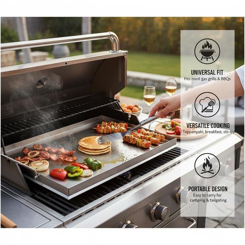 Flat Top Grill Plate 23x16 inc - Camping Cooking ulasan dan harga