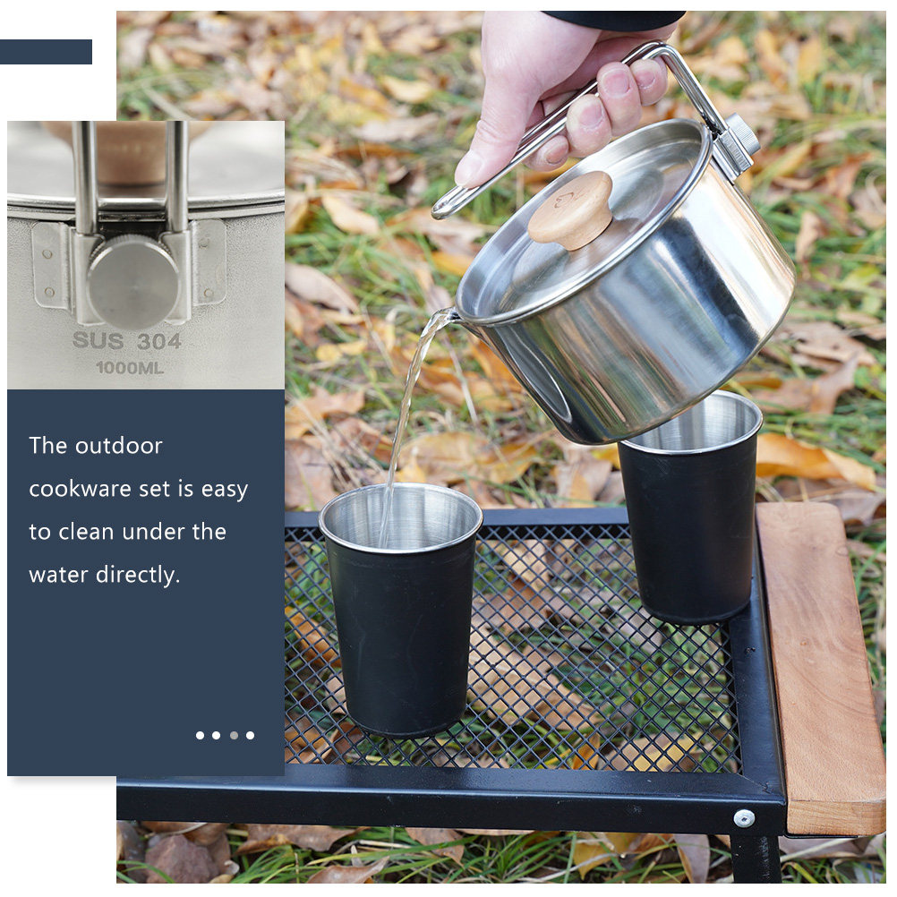 Portable Outdoor Camping Cookw - Camping Cooking Noodles ulasan dan harga