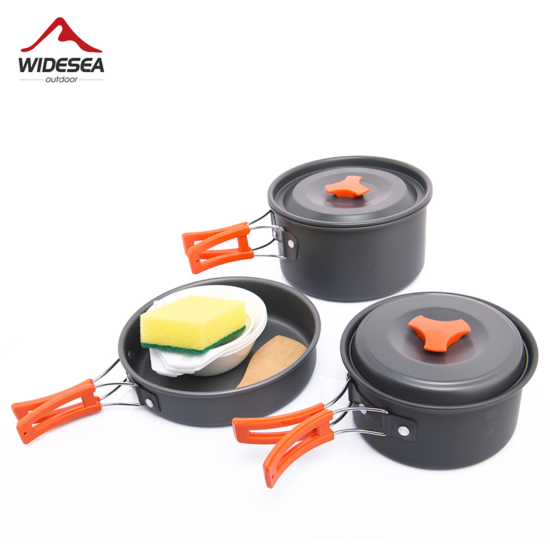 Widesea Camping Outdoor Cookwa - Camping Cooking And Eating Set ulasan dan harga