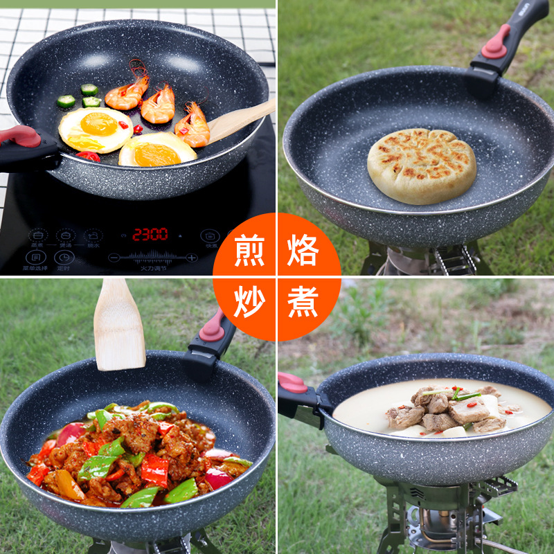 2026Outdoor Wok Portable Cooki - Camping Cooking Handle ulasan dan harga