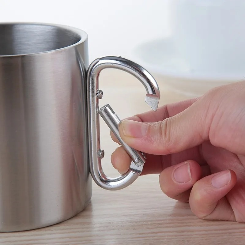 220/300ml Camping Travel Stain - Camping Cooking Mug ulasan dan harga