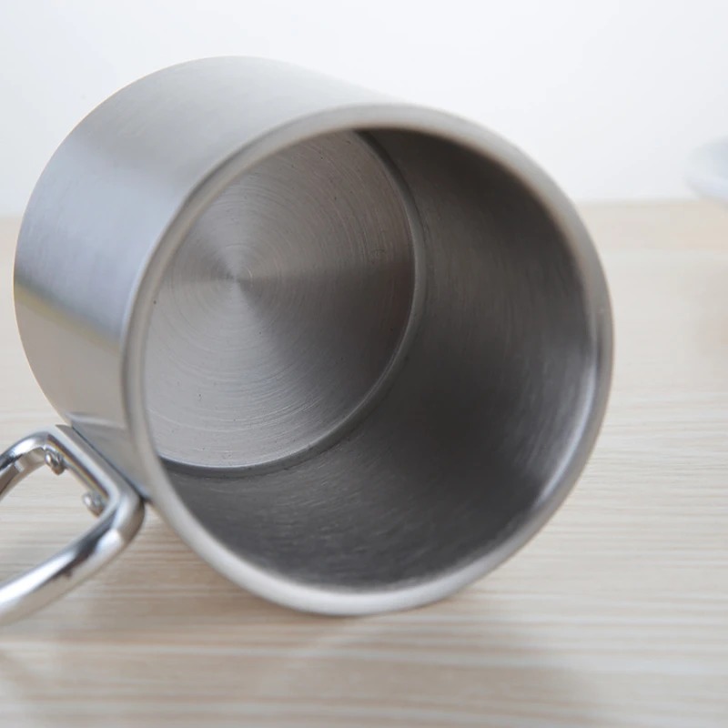 220/300ml Camping Travel Stain - Camping Cooking Mug ulasan dan harga