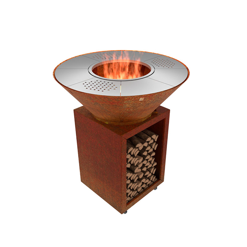 Customized Corten Steel BBQ Gr - Camping Cooking Equipment Electric ulasan dan harga