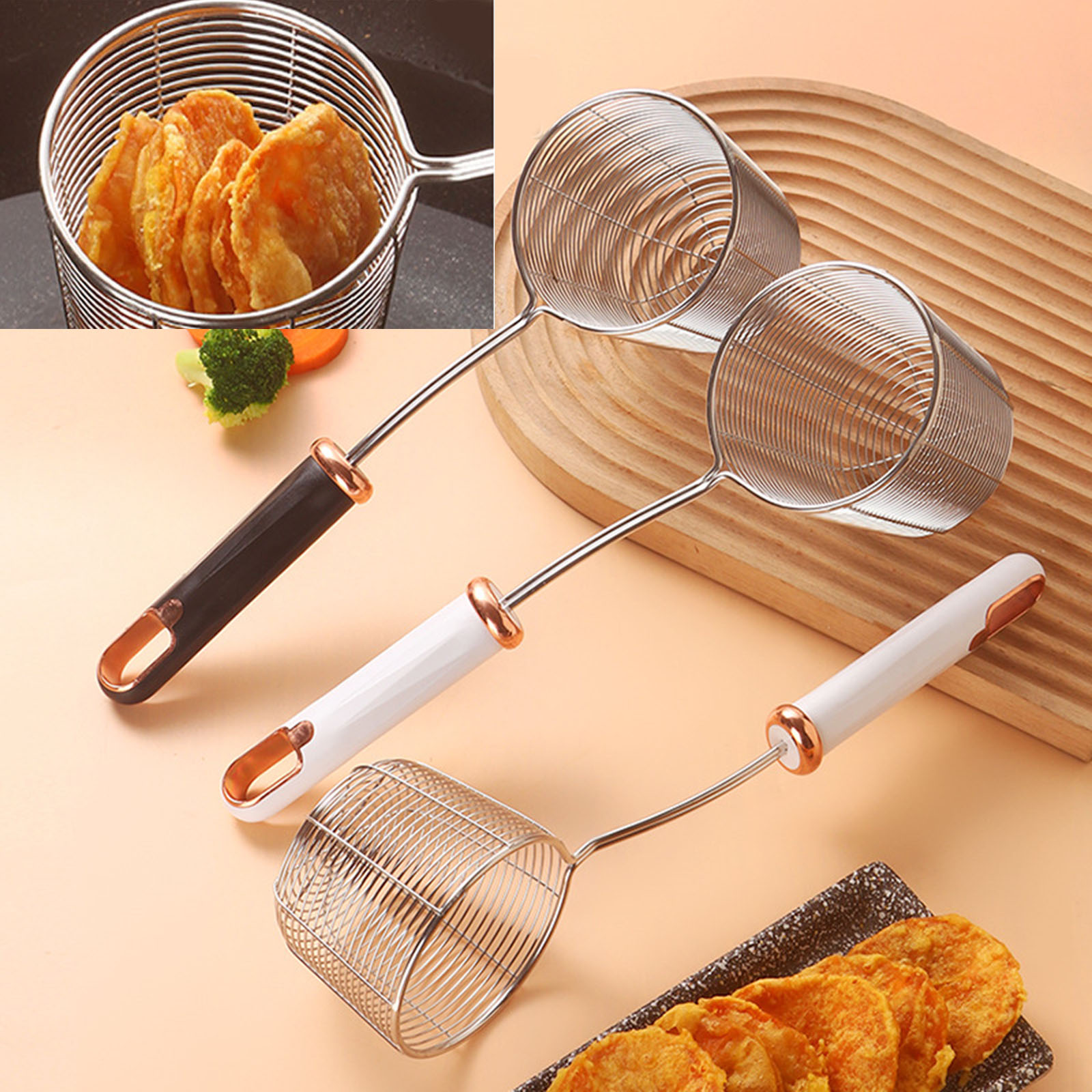 Fine Wire Mesh Food Strainer K - Camping Cooking Noodles ulasan dan harga