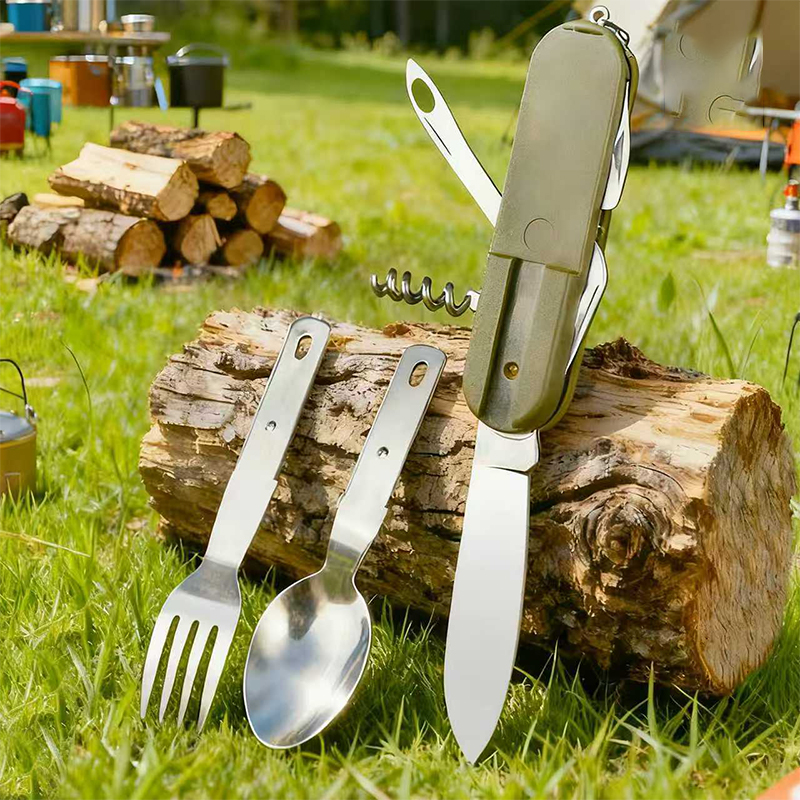 New Stainless Steel 7 In 1 Cam - Camping Cooking Set Stainless Steel ulasan dan harga