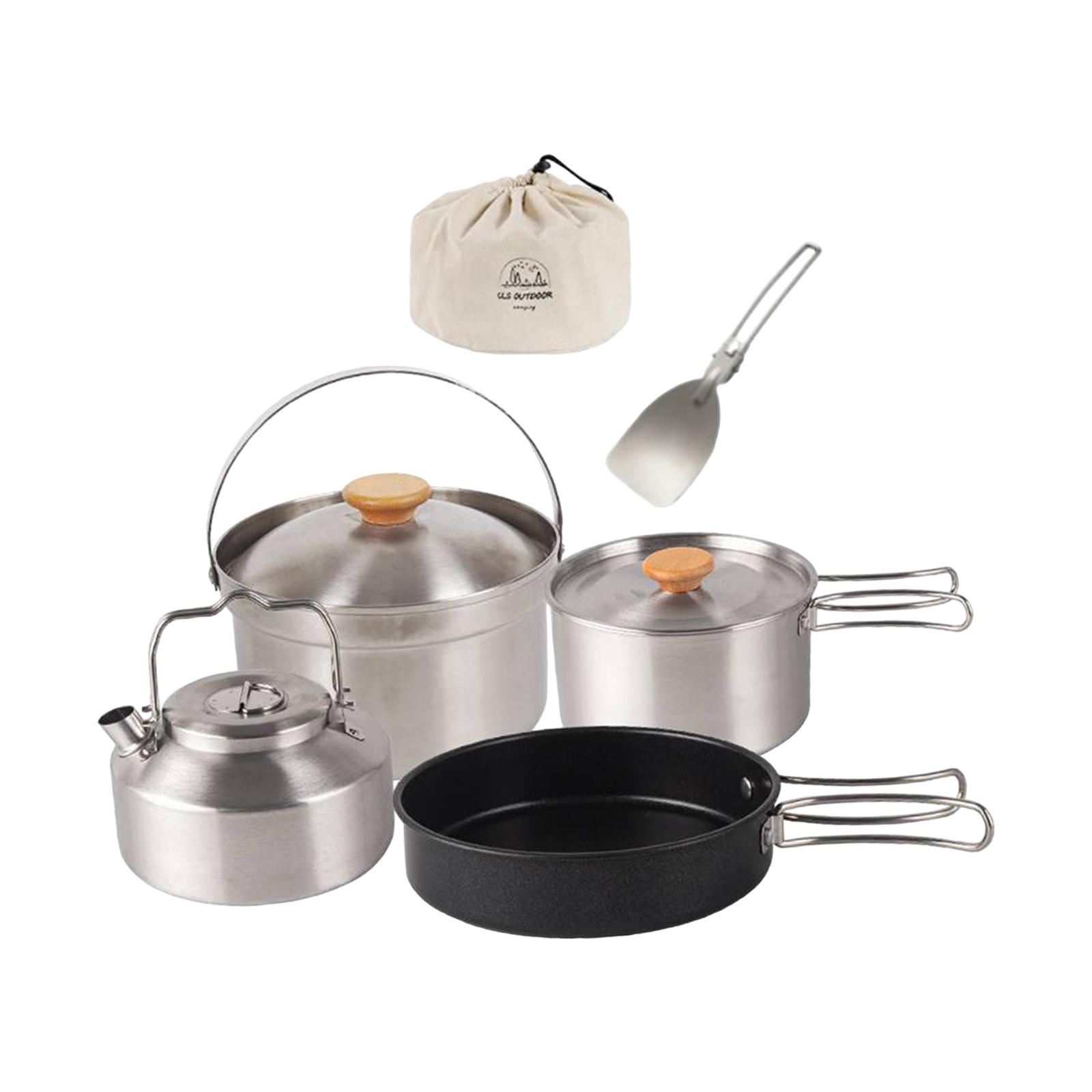 Camping Cookware Camping Cooki - Camping Cooking Set Stainless Steel ulasan dan harga