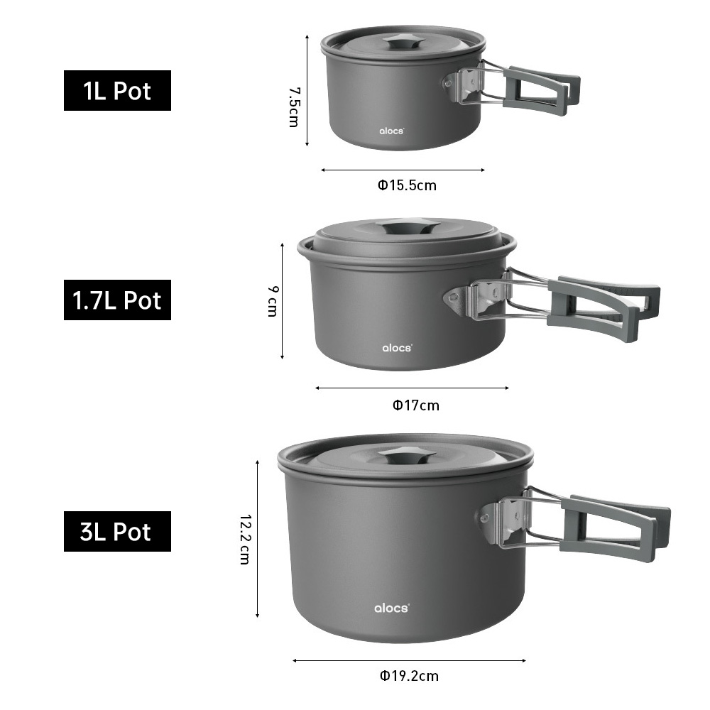 Camping Cooking Pot Aluminum A - Camping Cooking Hardware ulasan dan harga