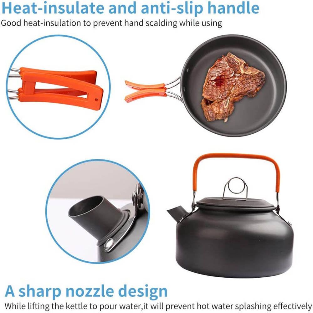 Outdoor camping cooking set, n - Camping Cooking Ware Set ulasan dan harga