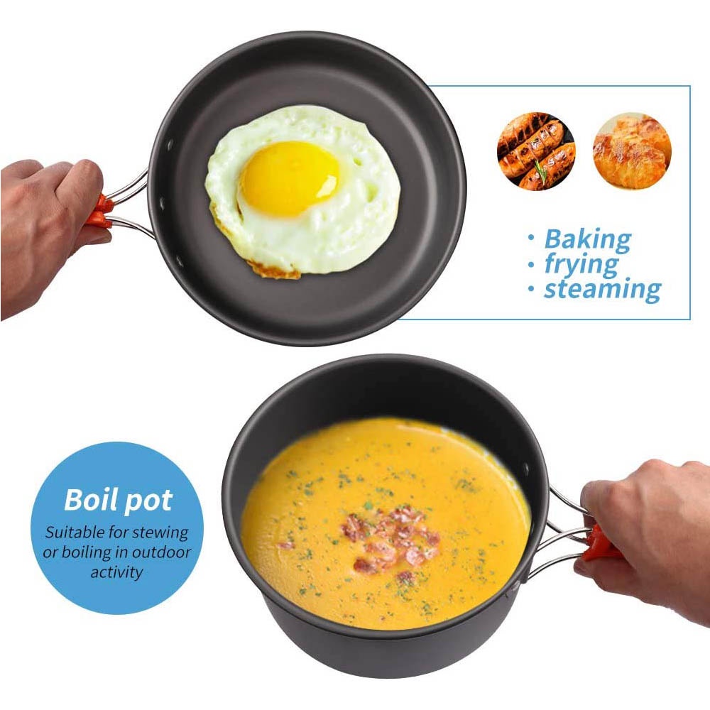 Outdoor camping cooking set, n - Camping Cooking Ware Set ulasan dan harga