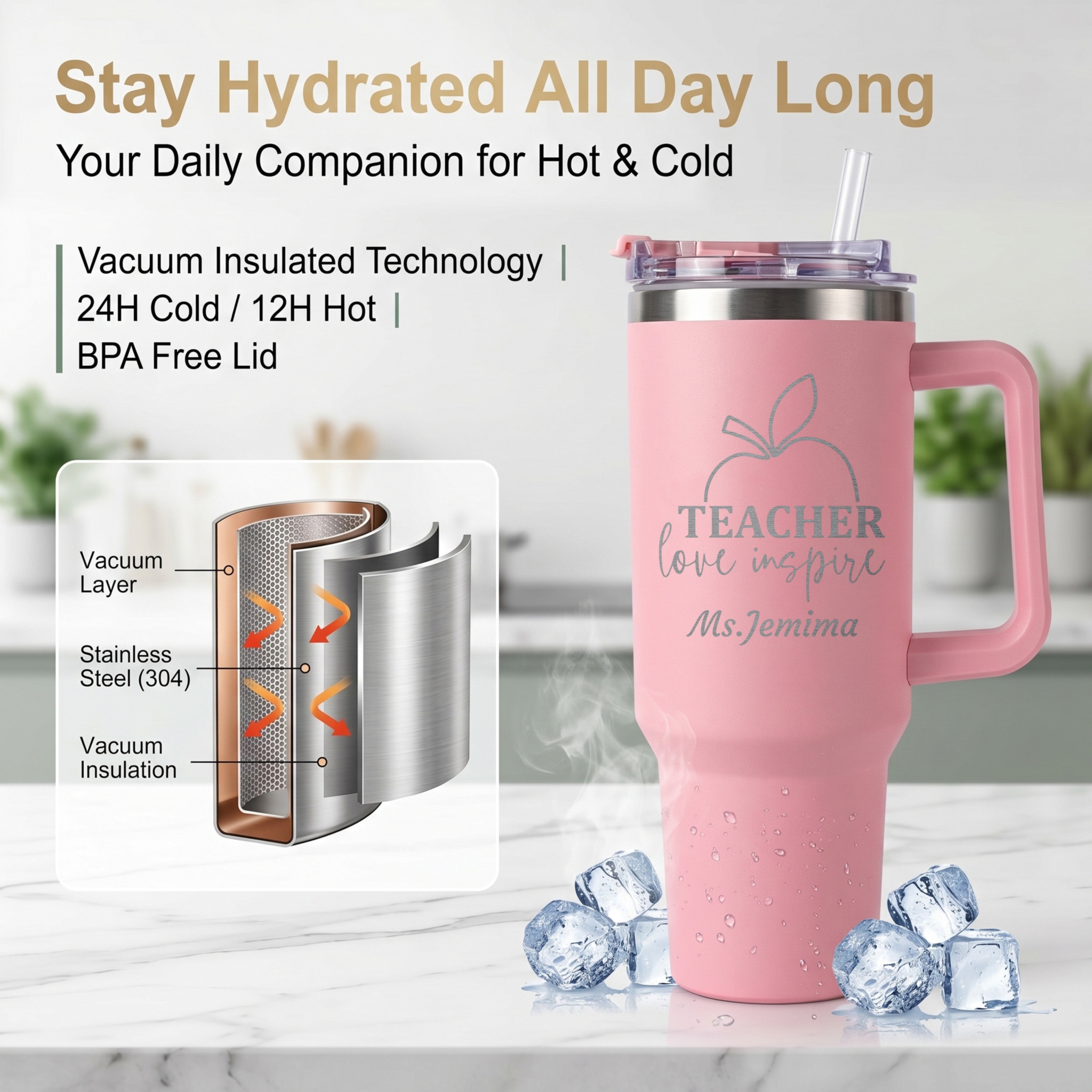 1L Teacher personalized text b - Camping Cooking Mug ulasan dan harga