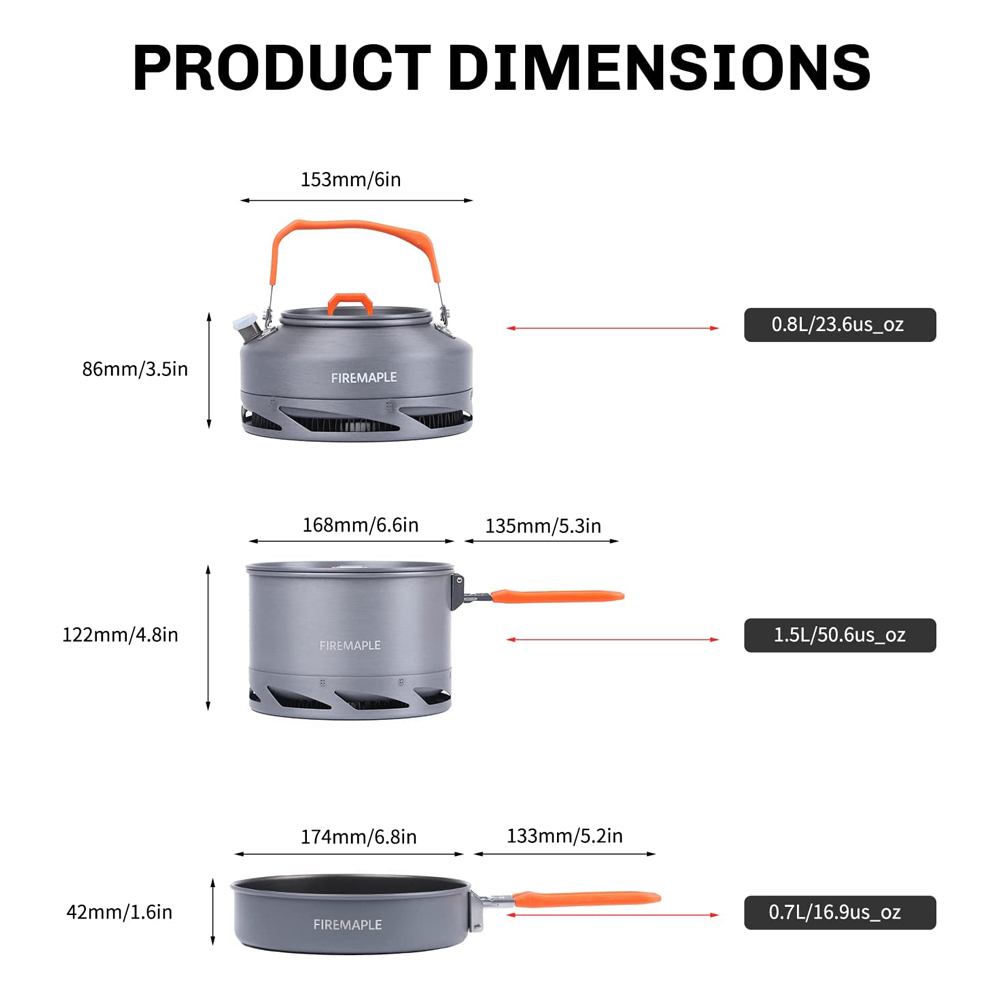 Fire Maple Camping Cookware Ut - Camping Cooking Hardware ulasan dan harga