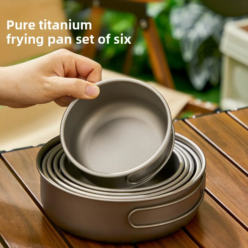 Titanium Outdoor Pot Set Picni - Camping Cooking Mug ulasan dan harga