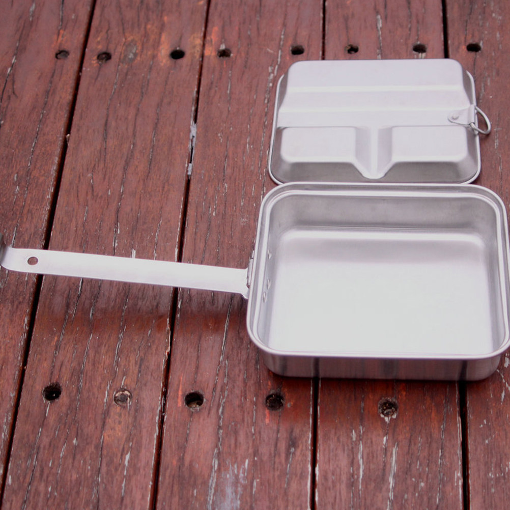 1Pcs Heavy Duty Aluminum Bento - Camping Cooking Box ulasan dan harga