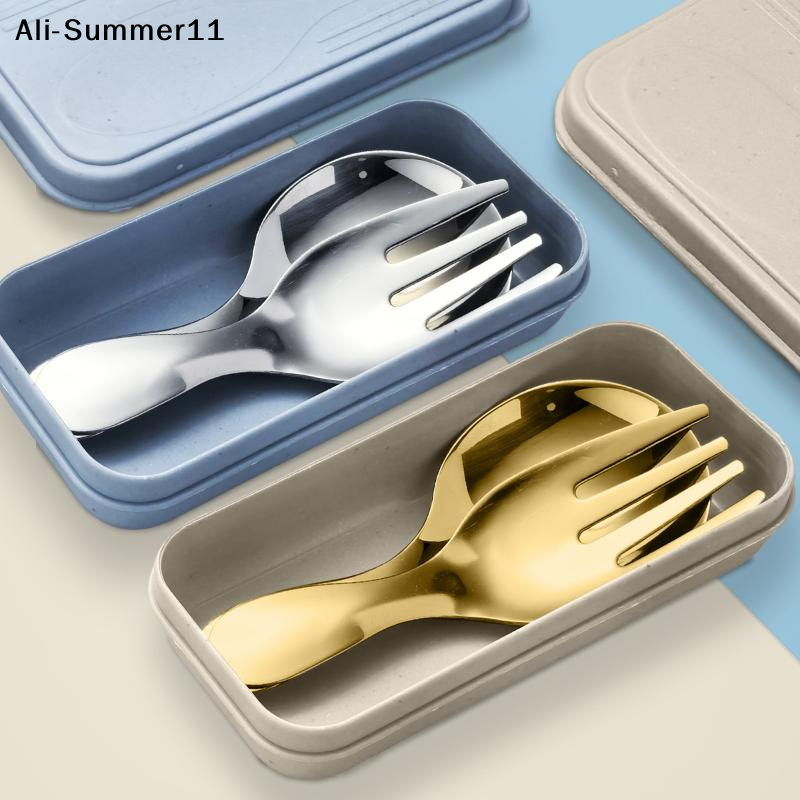 【A6L】Steel Tableware Set Spoon - Camping Cooking Box ulasan dan harga
