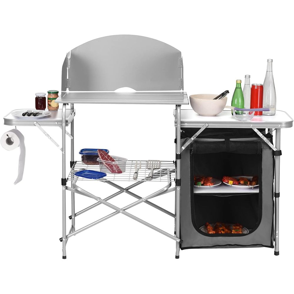 Camping Kitchen Table, Portabl - Camping Cooking Kitchen ulasan dan harga