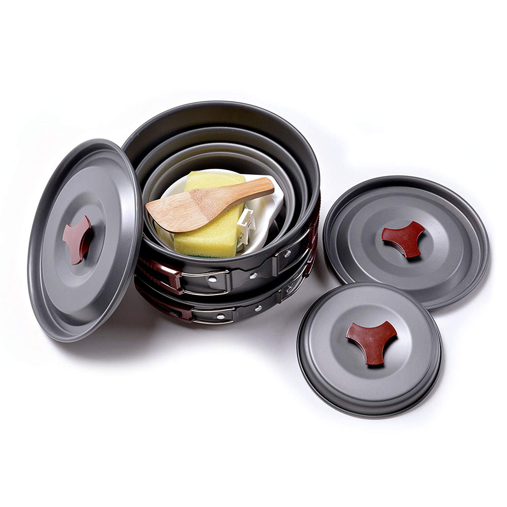Outdoor Camping Cookware Kit N - Camping Cooking Hardware ulasan dan harga