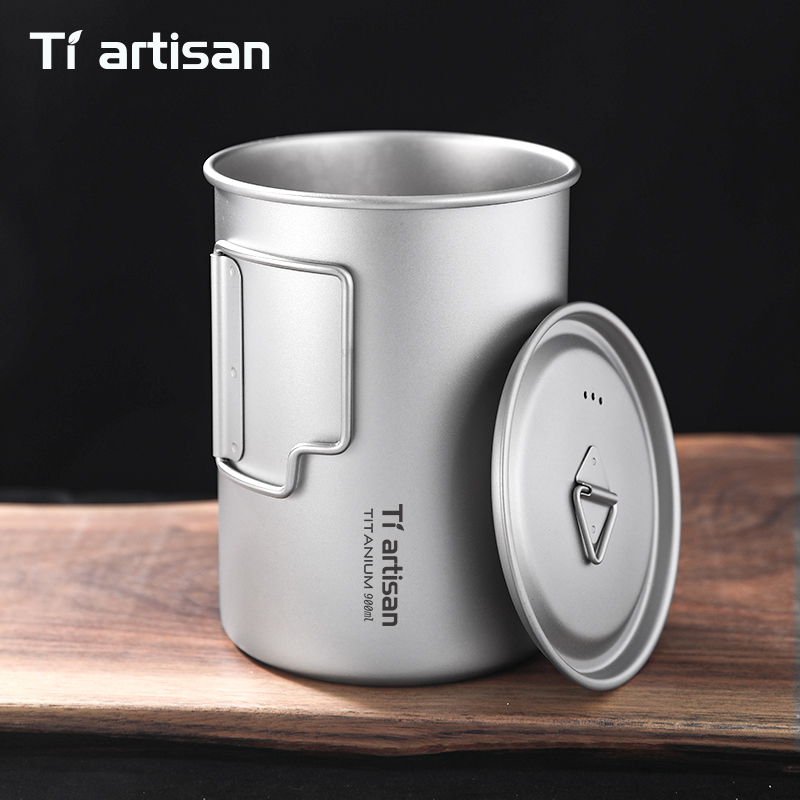 Tiartisan 750ml/ 900ml Titaniu - Camping Cooking Mug ulasan dan harga