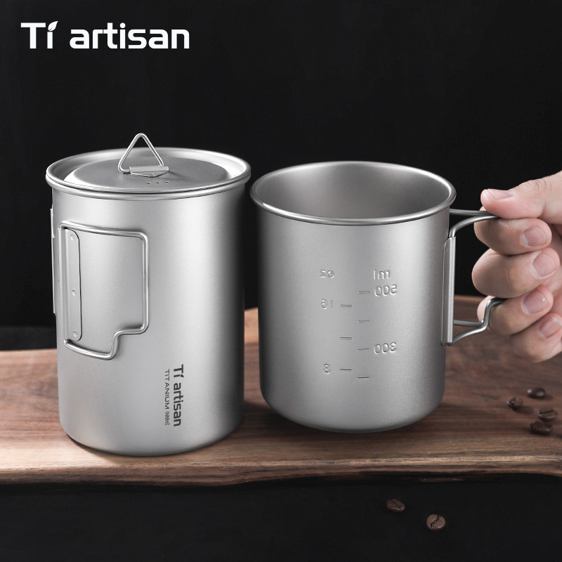 Tiartisan 750ml/ 900ml Titaniu - Camping Cooking Mug ulasan dan harga
