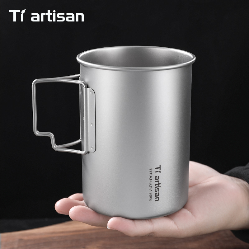 Tiartisan 750ml/ 900ml Titaniu - Camping Cooking Mug ulasan dan harga
